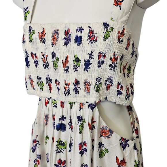 Anthropologie The Piper Bandeau Cutout Mini Dress Smocked, Floral, Size M, NWT - Picture 10 of 10